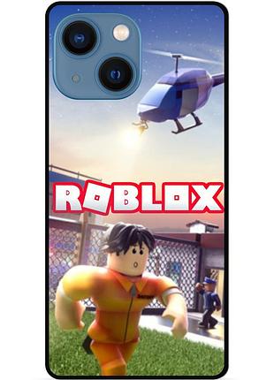Силіконовий чохол бампер для iphone 15 з картинкою roblox роблокс