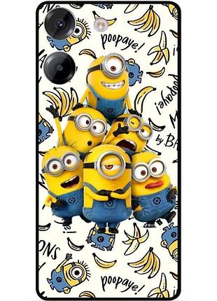 Силиконовый бампер чехол для xiaomi poco m7 pro 5g с рисунком minion миньоны