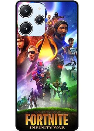 Силиконовый чехол бампер для xiaomi redmi 12 с рисунком fortnite фортнайт