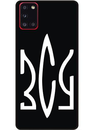 Силиконовый бампер чехол для samsung m51 с рисунком зсу украина