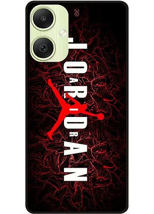 Силіконовий чохол бампер для samsung a06 з малюнком air jordan