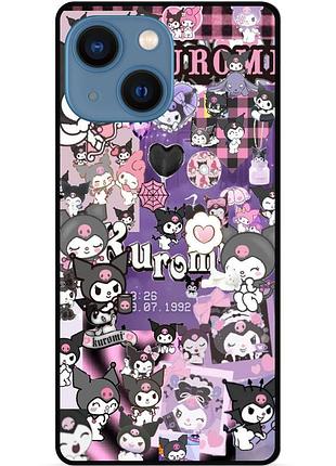 Чехол силиконовый бампер для iphone 15 с рисунком куроми kuromi