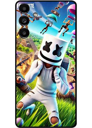 Силиконовый чехол бампер для samsung m52 с рисунком фортнайт fortnite