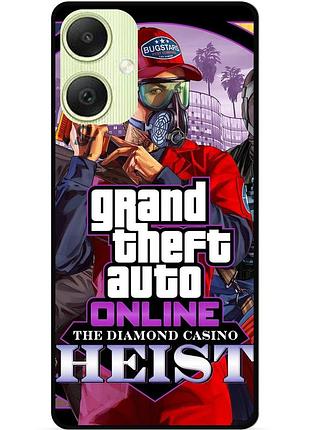 Силиконовый чехол бампер для samsung a06 с картинкой гта gta