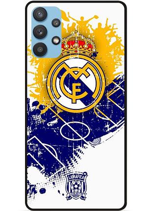 Чехол силиконовый бампер для samsung a32 с рисунком реал мадрид real madrid