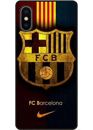 Чехол силиконовый бампер для iphone xr с рисунком barcelona барселона