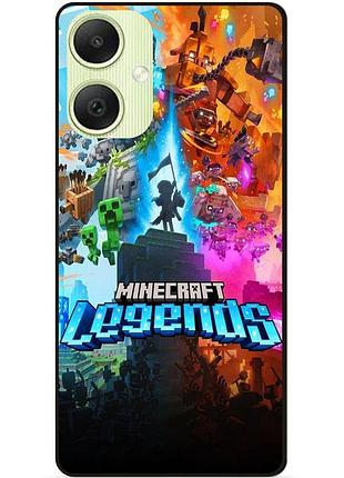 Силиконовый бампер чехол для samsung a06 игра майнкрафт minecraft