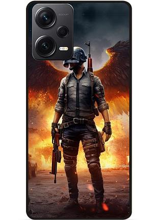 Силиконовый чехол бампер для xiaomi redmi note 12 pro 5g пабг puвg