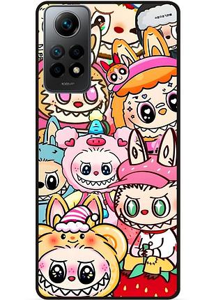 Чехол силиконовый бампер для xiaomi redmi note 11 с рисунком labubu лабубу