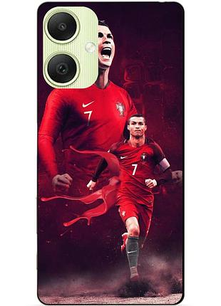 Силіконовий чохол бампер для samsung a06 з малюнком ronaldo португалія роналдо