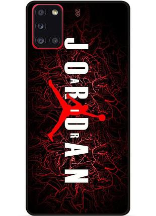 Чехол силиконовый бампер для samsung m31 с рисунком air jordan джордан