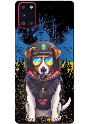 Силиконовый бампер чехол для samsung a02s с рисунком пес патрон