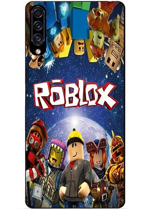 Силиконовый бампер чехол для samsung a10s с рисунком roblox роблокс