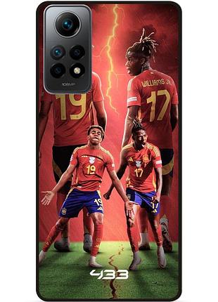 Чехол силиконовый бампер для xiaomi redmi note 12 pro с рисунком ламин ямаль lamine yamal williams