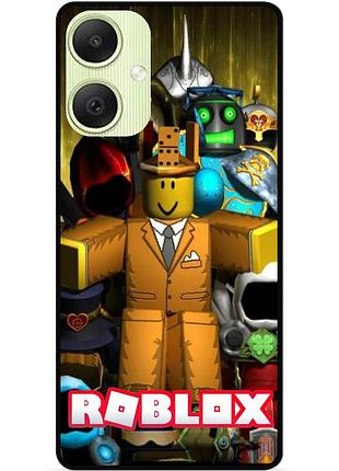 Силіконовий чохол бампер для samsung a06 з малюнком roblox гра в кальмара роблокс