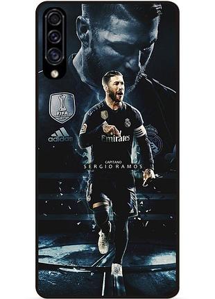 Силиконовый чехол бампер для samsung a10s с рисунком sergio ramos серхио рамос