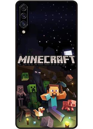 Силіконовий чохол бампер для samsung a10 гра майнкрафт minecraft
