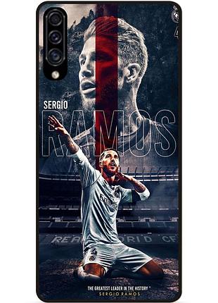 Силіконовий чохол бампер для samsung a30s з малюнком sergio ramos серхио рамос