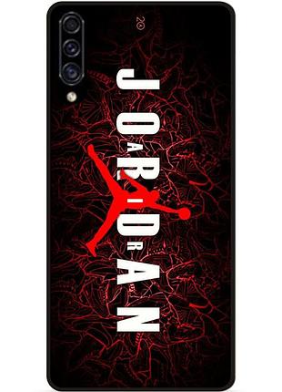 Чехол силиконовый бампер для samsung a70 с рисунком air jordan джордан