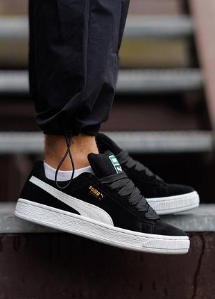Puma suede xl black white