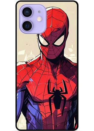 Силиконовый чехол бампер для iphone 11 с рисунком spider man человек паук