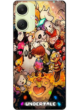 Силиконовый бампер чехол для samsung a06 с рисунком андертейл undertale