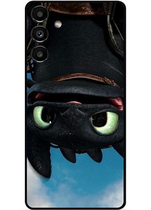 Силіконовий чохол бампер для samsung s22 з малюнком как приручить дракона