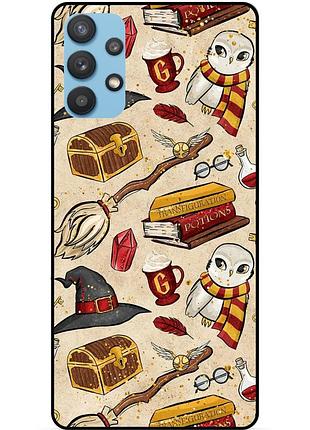 Силиконовый бампер чехол для samsung a32 с картинкой gryffindor гриффиндор гарри поттер harry potter