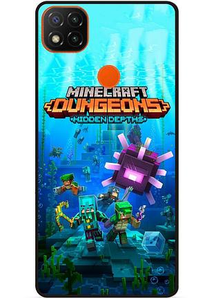Силиконовый бампер чехол для zte blade 20 smart с рисунком майнкрафт minecraft