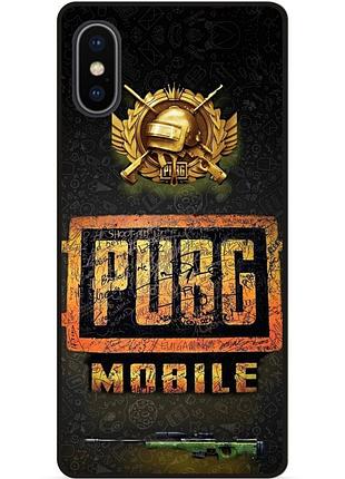 Силіконовий чохол бампер для iphone x 10 з малюнком пабг pubg