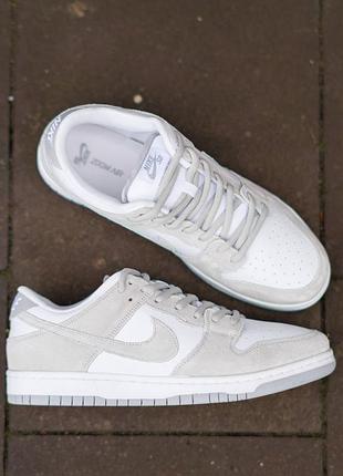 Nike sb dunk low grey white 5