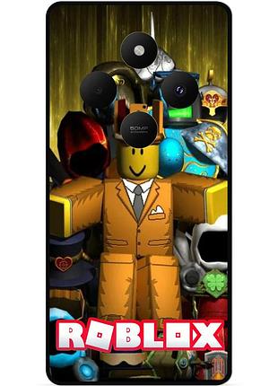 Силіконовий чохол бампер для tecno spark 30c з малюнком roblox гра в кальмара роблокс