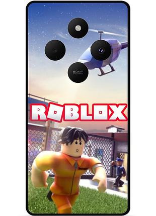 Силіконовий чохол бампер для tecno spark 30c з картинкою roblox роблокс