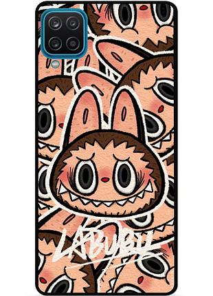 Силиконовый чехол бампер для samsung m32 с рисунком labubu лабубу