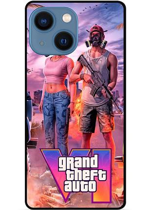 Силіконовий бампер чохол для iphone 15 з малюнком gta гта