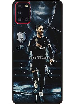 Силиконовый чехол бампер для samsung m51 с рисунком sergio ramos серхио рамос