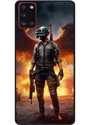 Силіконовий чохол бампер для samsung a02s з малюнком пабг pubg