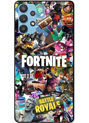 Силиконовый бампер чехол для samsung a32 с картинкой fortnite фортнайт