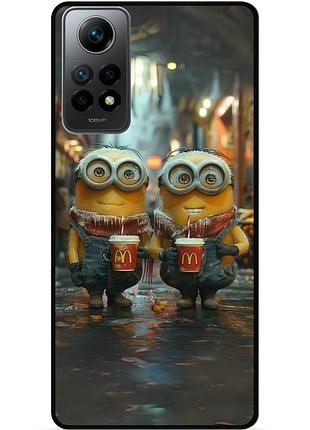 Силіконовий чохол бампер для xiaomi poco x4 pro 5g з малюнком міньйони minion