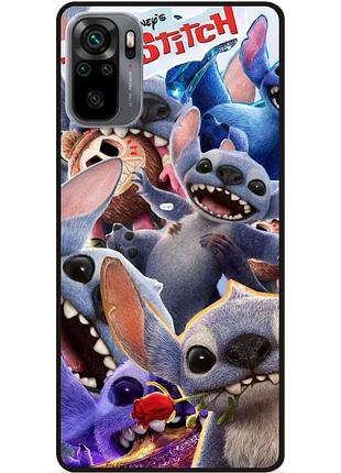 Силиконовый чехол бампер для xiaomi poco m5s с картинкой stitch стич