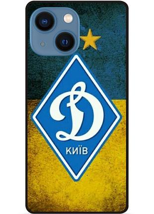 Чехол силиконовый бампер для iphone 14 plus с рисунком динамо киев