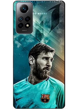Силиконовый бампер чехол для xiaomi redmi note 11s с рисунком leo messi месси
