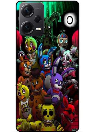 Силіконовий бампер чохол для xiaomi redmi note 12 5g з малюнком freddy фредді аніматроніки