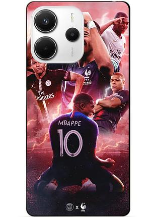 Силіконовий бампер чохол для xiaomi redmi note 14 5g з малюнком кіліан мбаппе mbappe