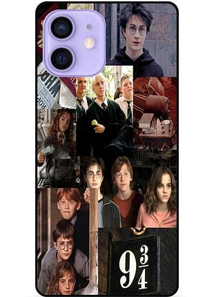 Силиконовый бампер чехол для iphone 12 mini с картинкой harry potter гарри поттер