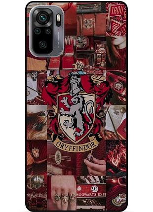 Силиконовый бампер чехол для xiaomi redmi note 10s с рисунком гриффиндор gryffindor гарри поттер harry potter