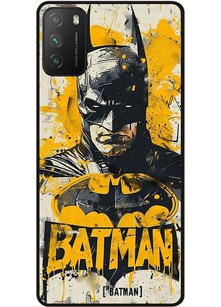Чехол силиконовый бампер для xiaomi poco m3 с рисунком batman dc бэтмен