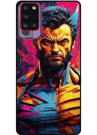 Силіконовий бампер чохол для samsung a21s з малюнком росомаха marvel логан