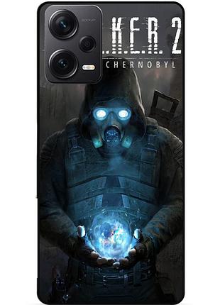 Силіконовий бампер чохол для xiaomi redmi note 12 pro plus з малюнком stalker сталкер