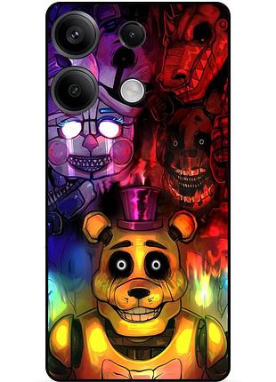 Силиконовый бампер чехол для infinix smart 7 hd с рисунком фредди freddy аниматроники